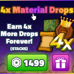 SpongeBob Tower Defense | 4x Material Drops | 1499 Robux